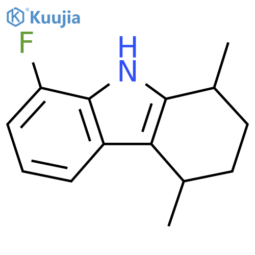 8-fluoro-1,4-dimethyl-2,3,4,9-tetrahydro-1H-carbazole structure