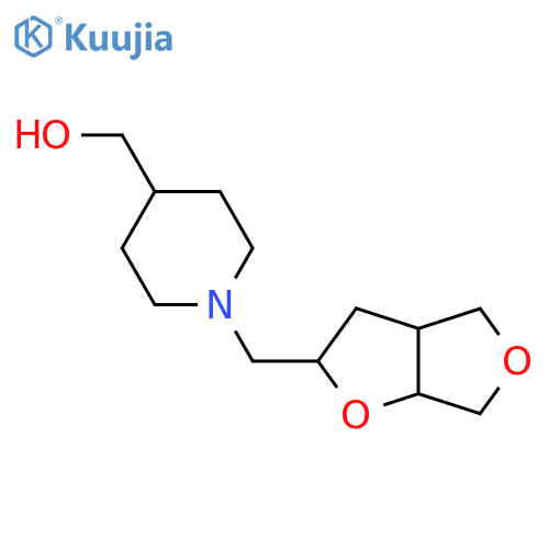 [1-({Hexahydrofuro[2,3-c]furan-2-yl}methyl)piperidin-4-yl]methanol structure