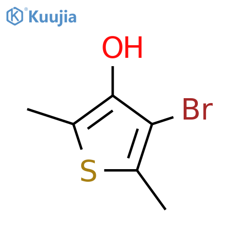 Thiophene-3-ol, 4-bromo-2,5-dimethyl- structure