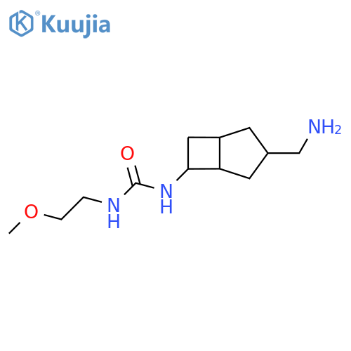 1-[3-(Aminomethyl)bicyclo[3.2.0]heptan-6-yl]-3-(2-methoxyethyl)urea structure