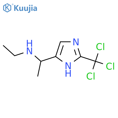 ethyl({1-[2-(trichloromethyl)-1H-imidazol-4-yl]ethyl})amine structure
