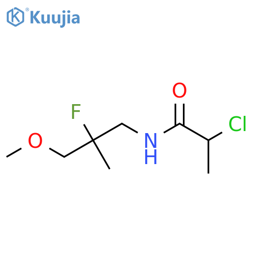 2-chloro-N-(2-fluoro-3-methoxy-2-methylpropyl)propanamide structure