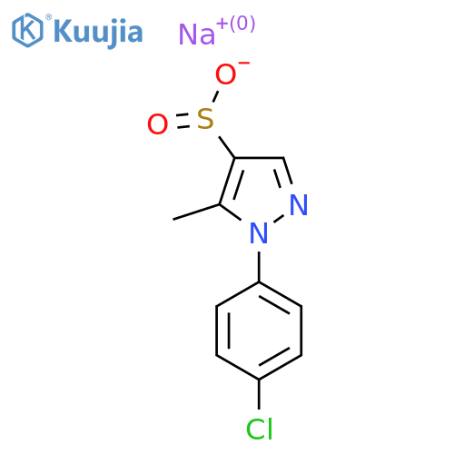 sodium 1-(4-chlorophenyl)-5-methyl-1H-pyrazole-4-sulfinate structure