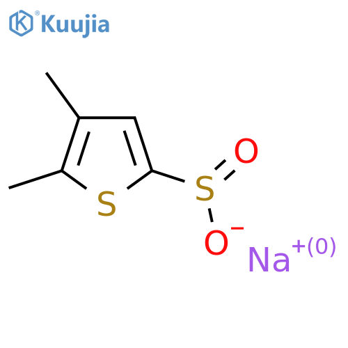Sodium 4,5-dimethylthiophene-2-sulfinate structure