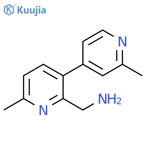 [3,4'-Bipyridine]-2-methanamine, 2',6-dimethyl- structure