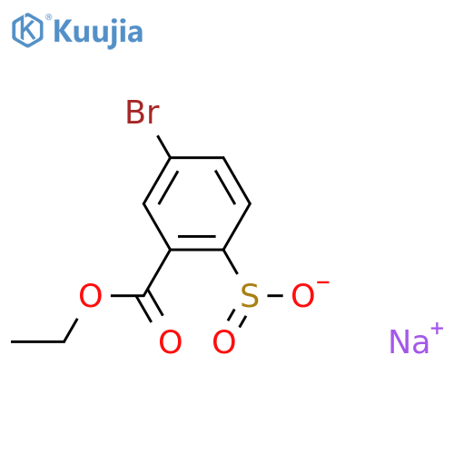 Sodium 4-bromo-2-(ethoxycarbonyl)benzene-1-sulfinate structure