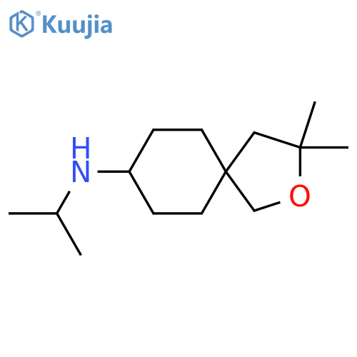 3,3-dimethyl-N-(propan-2-yl)-2-oxaspiro[4.5]decan-8-amine structure