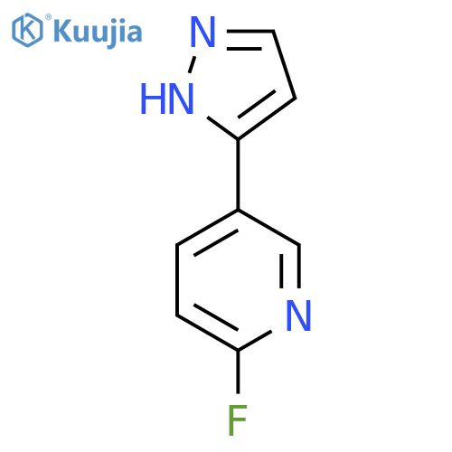 2-fluoro-5-(1H-pyrazol-3-yl)pyridine structure