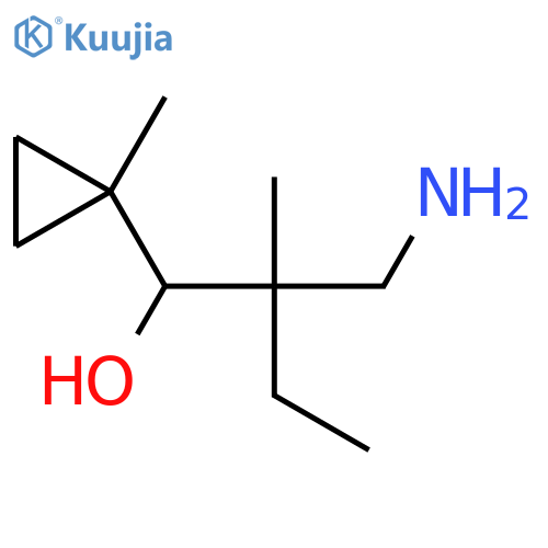 Cyclopropanemethanol, α-[1-(aminomethyl)-1-methylpropyl]-1-methyl- structure
