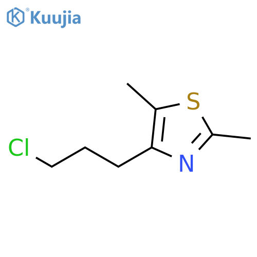 Thiazole, 4-(3-chloropropyl)-2,5-dimethyl- structure