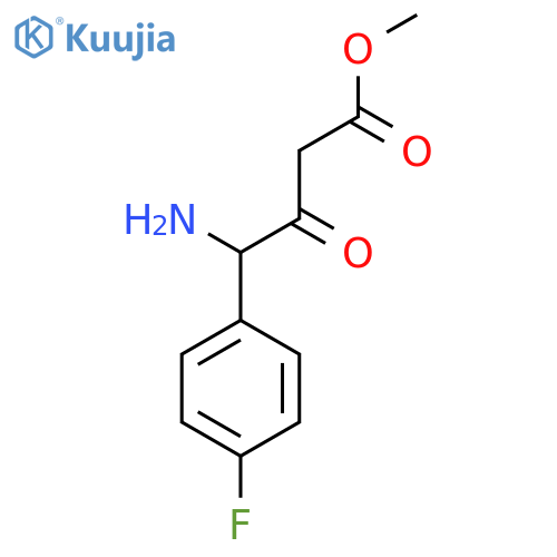 Benzenebutanoic acid, γ-amino-4-fluoro-β-oxo-, methyl ester structure