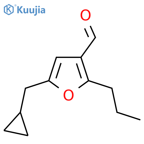 5-(Cyclopropylmethyl)-2-propylfuran-3-carbaldehyde structure