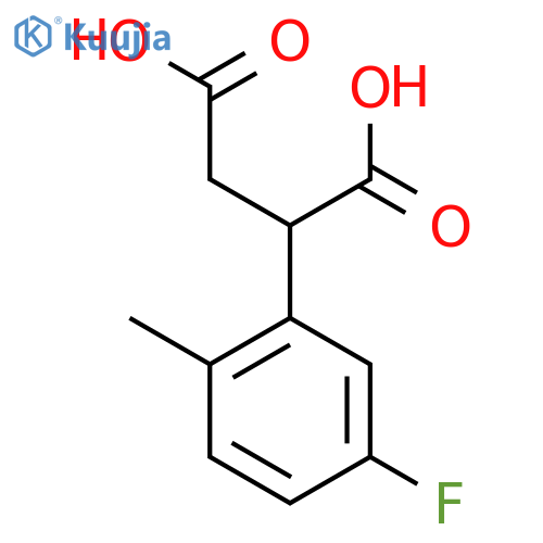 2-(5-Fluoro-2-methylphenyl)butanedioic acid structure