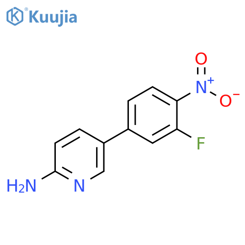 2-Pyridinamine, 5-(3-fluoro-4-nitrophenyl)- structure