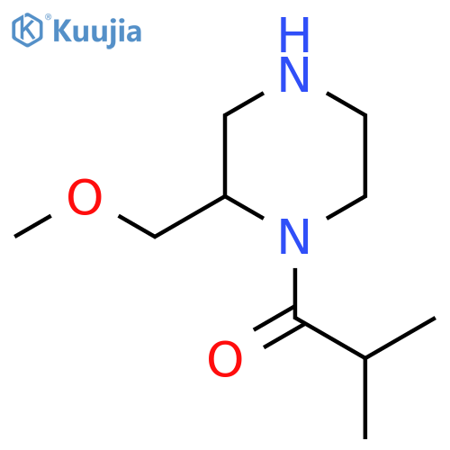 1-2-(methoxymethyl)piperazin-1-yl-2-methylpropan-1-one structure