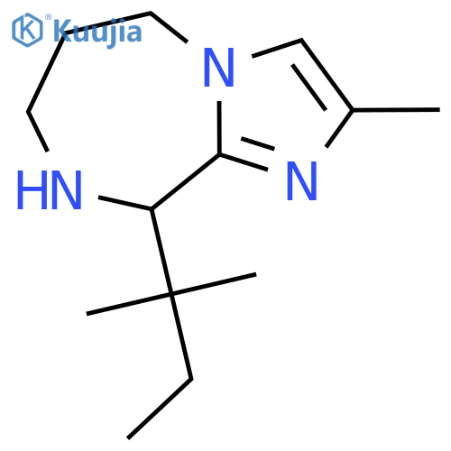 2-methyl-9-(2-methylbutan-2-yl)-5H,6H,7H,8H,9H-imidazo[1,2-a][1,4]diazepine structure