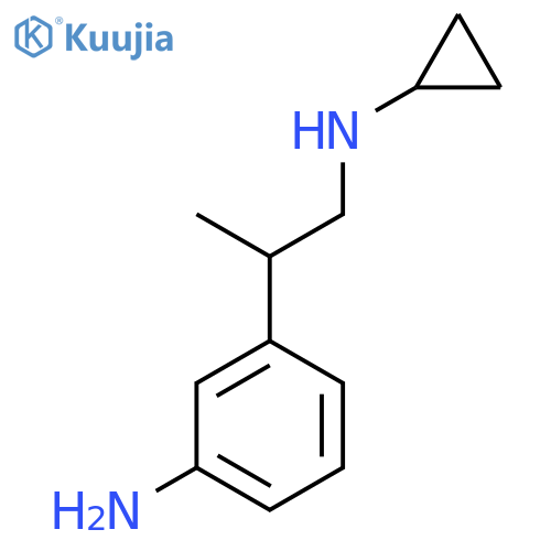 3-[1-(Cyclopropylamino)propan-2-yl]aniline structure