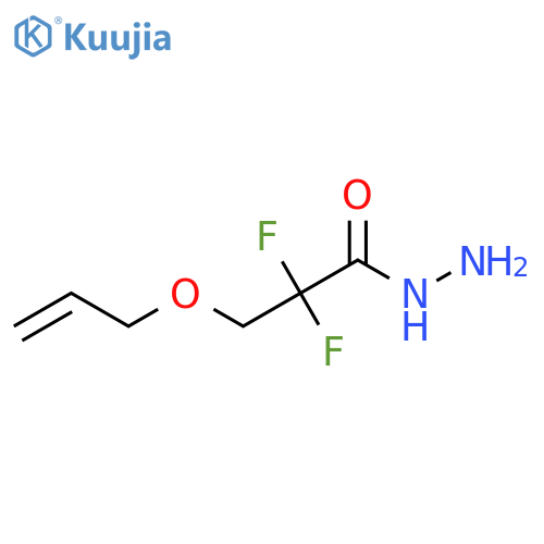 2,2-Difluoro-3-(prop-2-en-1-yloxy)propanehydrazide structure