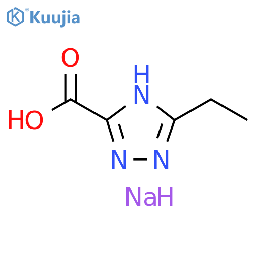 sodium 5-ethyl-4H-1,2,4-triazole-3-carboxylate structure