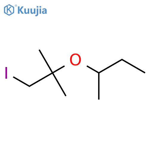 2-(1-iodo-2-methylpropan-2-yl)oxybutane structure