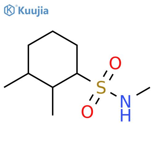 Cyclohexanesulfonamide, N,2,3-trimethyl- structure