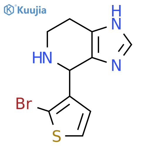 4-(2-bromothiophen-3-yl)-3H,4H,5H,6H,7H-imidazo4,5-cpyridine structure