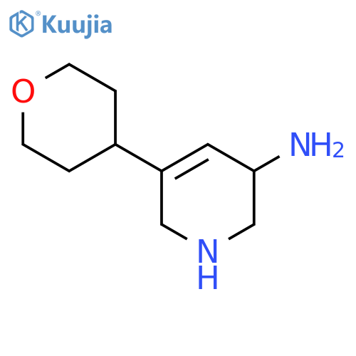 5-(Oxan-4-yl)-1,2,3,6-tetrahydropyridin-3-amine structure