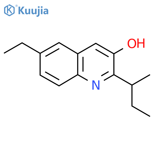 2-(Butan-2-yl)-6-ethylquinolin-3-ol structure