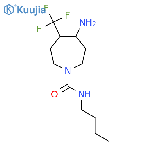 4-amino-N-butyl-5-(trifluoromethyl)azepane-1-carboxamide structure