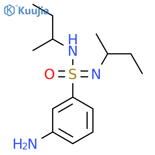 3-amino-N,N-bis(butan-2-yl)benzene-1-sulfonoimidamide structure