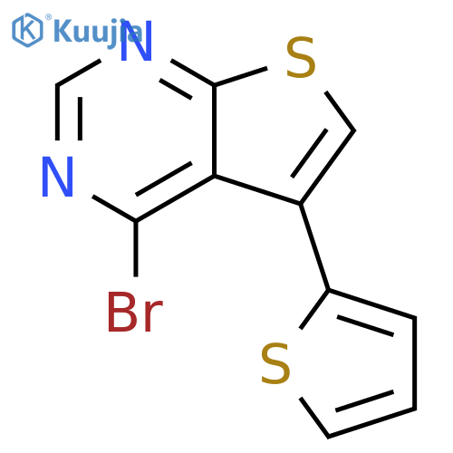 Thieno[2,3-d]pyrimidine, 4-bromo-5-(2-thienyl)- structure