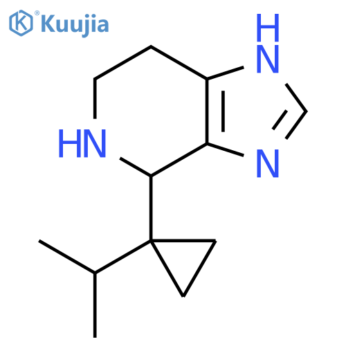4-1-(propan-2-yl)cyclopropyl-3H,4H,5H,6H,7H-imidazo4,5-cpyridine structure