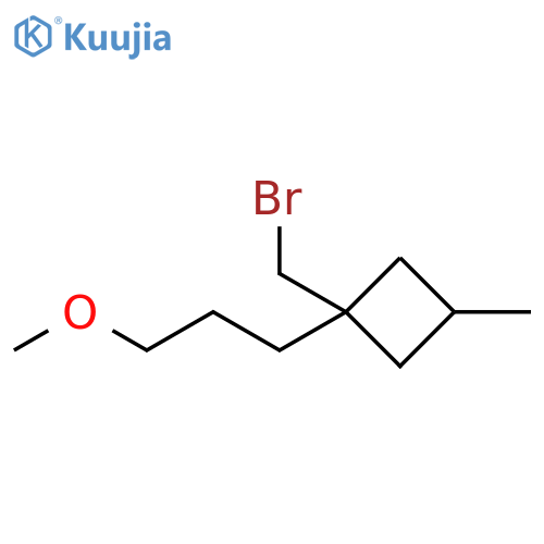 Cyclobutane, 1-(bromomethyl)-1-(3-methoxypropyl)-3-methyl- structure