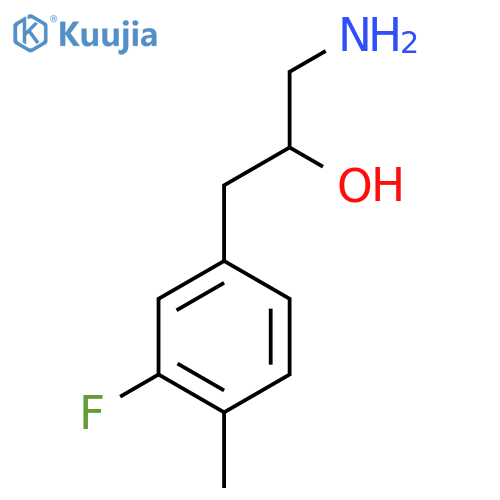 1-Amino-3-(3-fluoro-4-methylphenyl)propan-2-ol structure