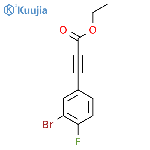 Ethyl 3-(3-bromo-4-fluorophenyl)prop-2-ynoate structure