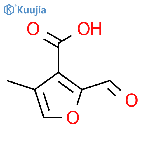 2-Formyl-4-methylfuran-3-carboxylic acid structure