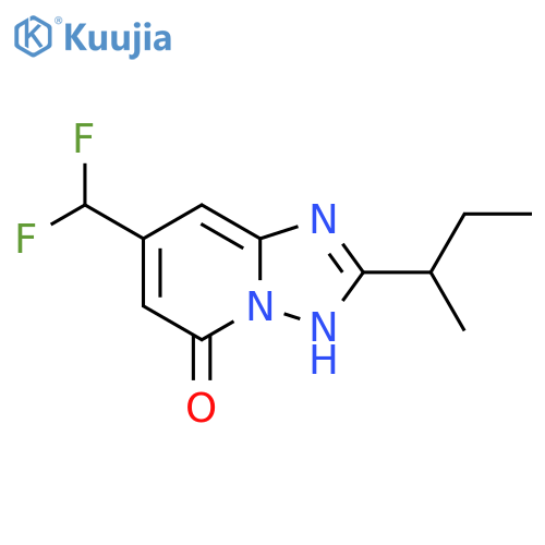 2-(butan-2-yl)-7-(difluoromethyl)-1,2,4triazolo1,5-apyridin-5-ol structure