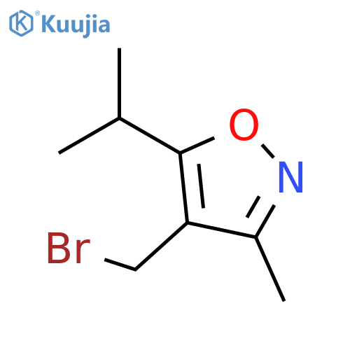 4-(bromomethyl)-3-methyl-5-(propan-2-yl)-1,2-oxazole structure