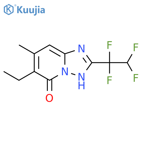 6-ethyl-7-methyl-2-(1,1,2,2-tetrafluoroethyl)-1,2,4triazolo1,5-apyridin-5-ol structure