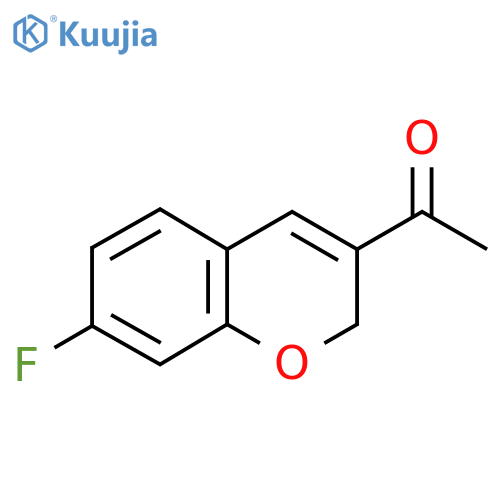 1-(7-fluoro-2H-chromen-3-yl)ethan-1-one structure