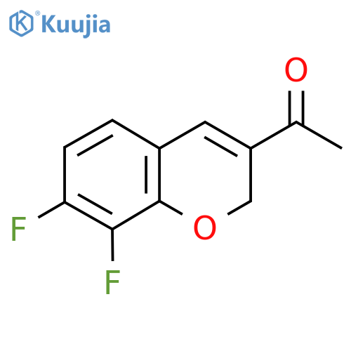 1-(7,8-difluoro-2H-chromen-3-yl)ethan-1-one structure