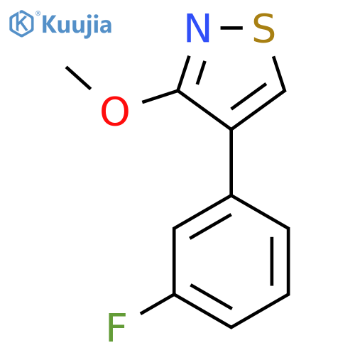4-(3-Fluorophenyl)-3-methoxy-1,2-thiazole structure