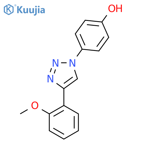 4-[4-(2-methoxyphenyl)-1H-1,2,3-triazol-1-yl]phenol structure