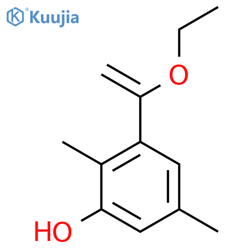 3-(1-Ethoxyethenyl)-2,5-dimethylphenol structure