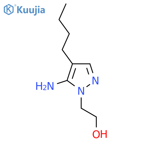 2-(5-amino-4-butyl-1H-pyrazol-1-yl)ethan-1-ol structure