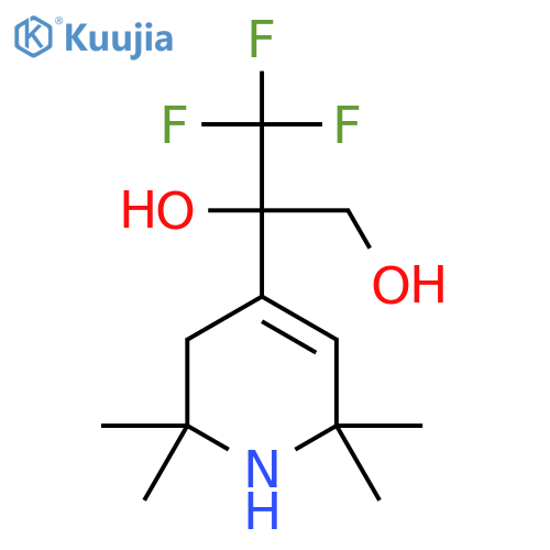 3,3,3-Trifluoro-2-(2,2,6,6-tetramethyl-1,2,3,6-tetrahydropyridin-4-yl)propane-1,2-diol structure