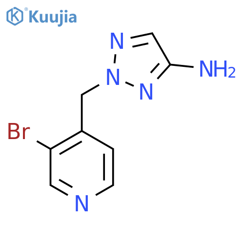 2-(3-bromopyridin-4-yl)methyl-2H-1,2,3-triazol-4-amine structure