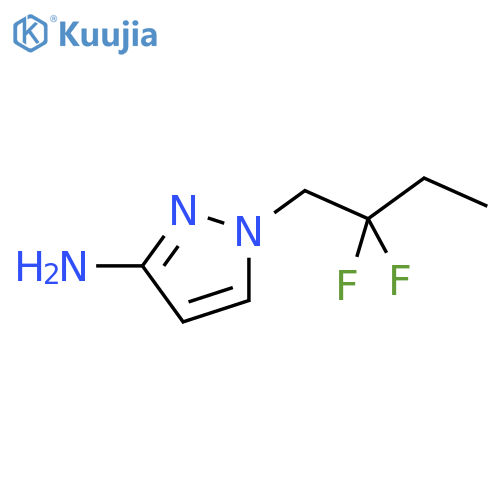 1-(2,2-difluorobutyl)-1H-pyrazol-3-amine structure