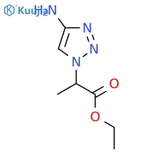 ethyl 2-(4-amino-1H-1,2,3-triazol-1-yl)propanoate structure