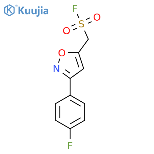[3-(4-Fluorophenyl)-1,2-oxazol-5-yl]methanesulfonyl fluoride structure